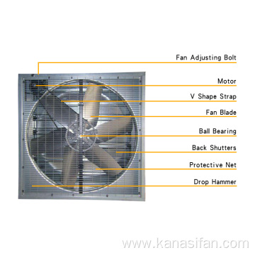 Kanasi 35Inch 900mm Big Industrial Exhaust Extractor Fan